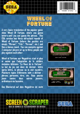 Wheel of Fortune (USA) box cover back